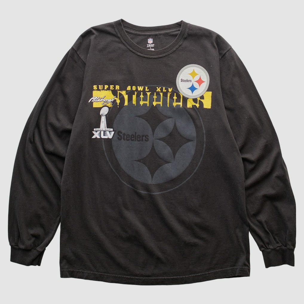 Pittsburgh Steelers NFL 2011 Long Sleeve T-shirt Black Vintage - Fanatics