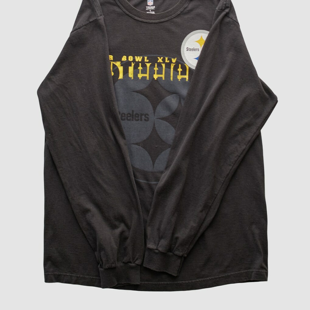 Pittsburgh Steelers NFL 2011 Long Sleeve T-shirt Black Vintage - Fanatics