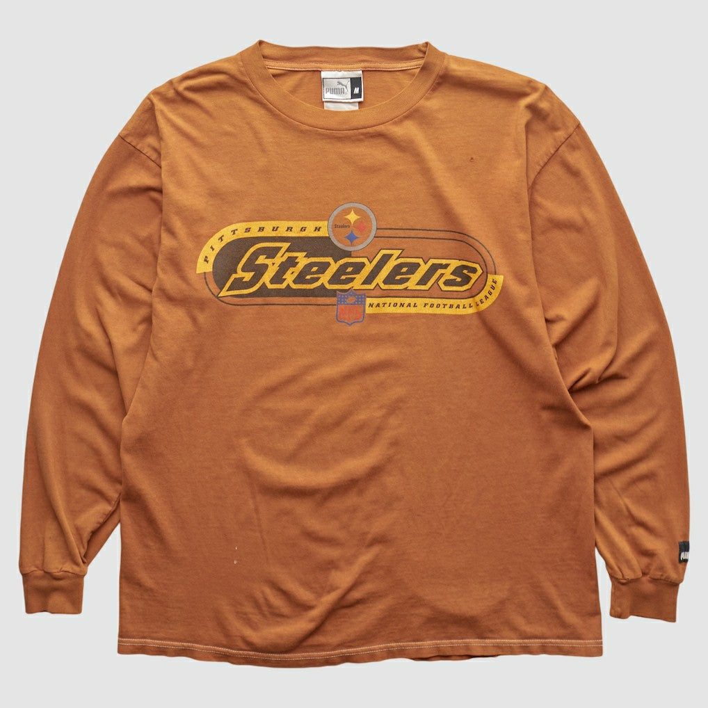 Pittsburgh Steelers 2000s Long Sleeve T-shirt Brown Vintage - Fanatics