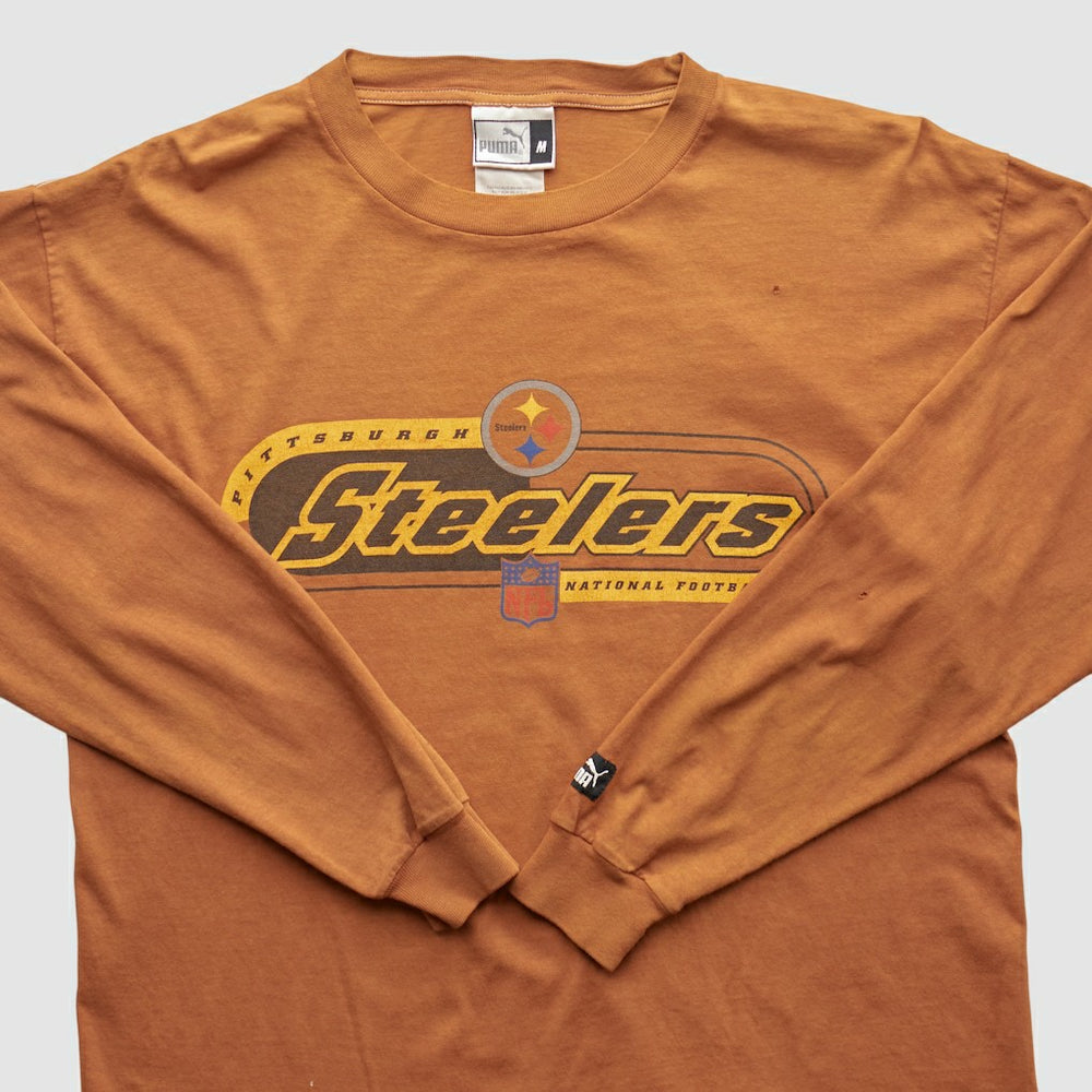 Pittsburgh Steelers 2000s Long Sleeve T-shirt Brown Vintage - Fanatics