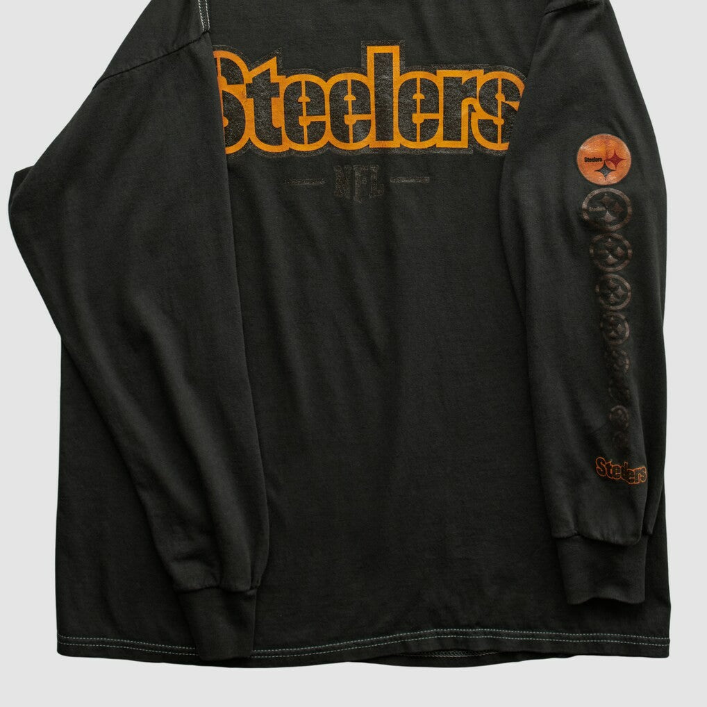 Pittsburgh Steelers NFL 2000s Long Sleeve T-shirt Black Vintage - Fanatics