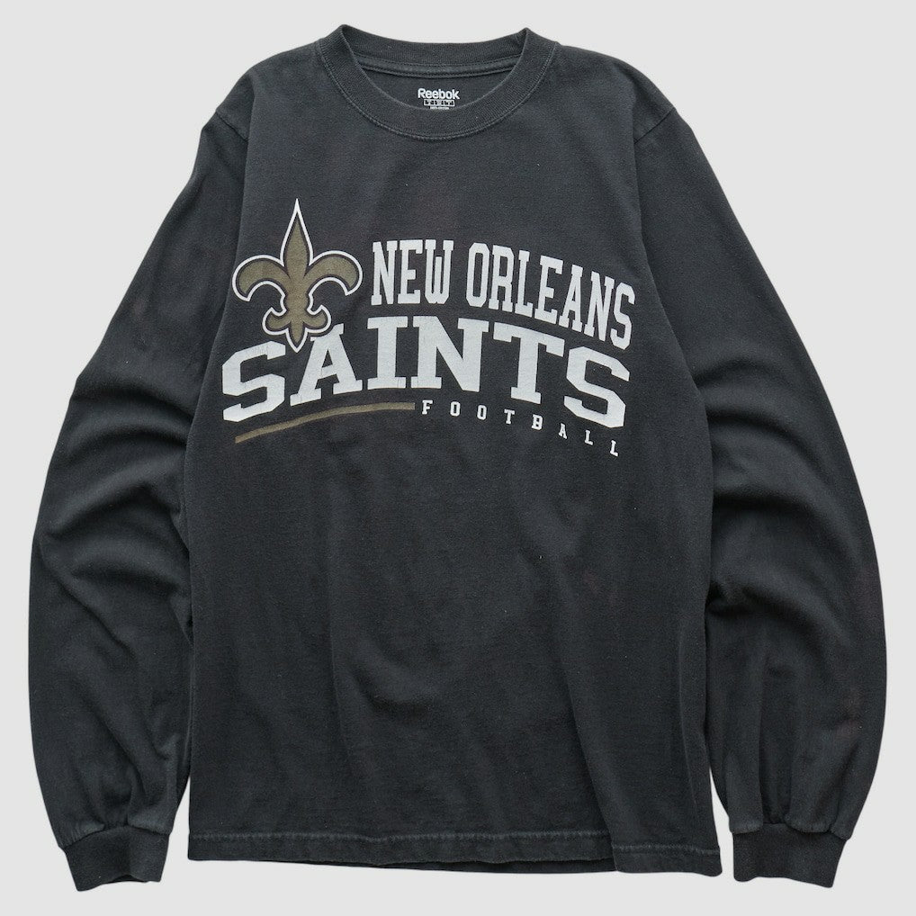 New Orleans Saints Reebok 2000s Long Sleeve T-shirt Black Vintage - Fanatics