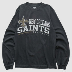 New Orleans Saints Reebok 2000s Long Sleeve T-shirt Black Vintage - Fanatics