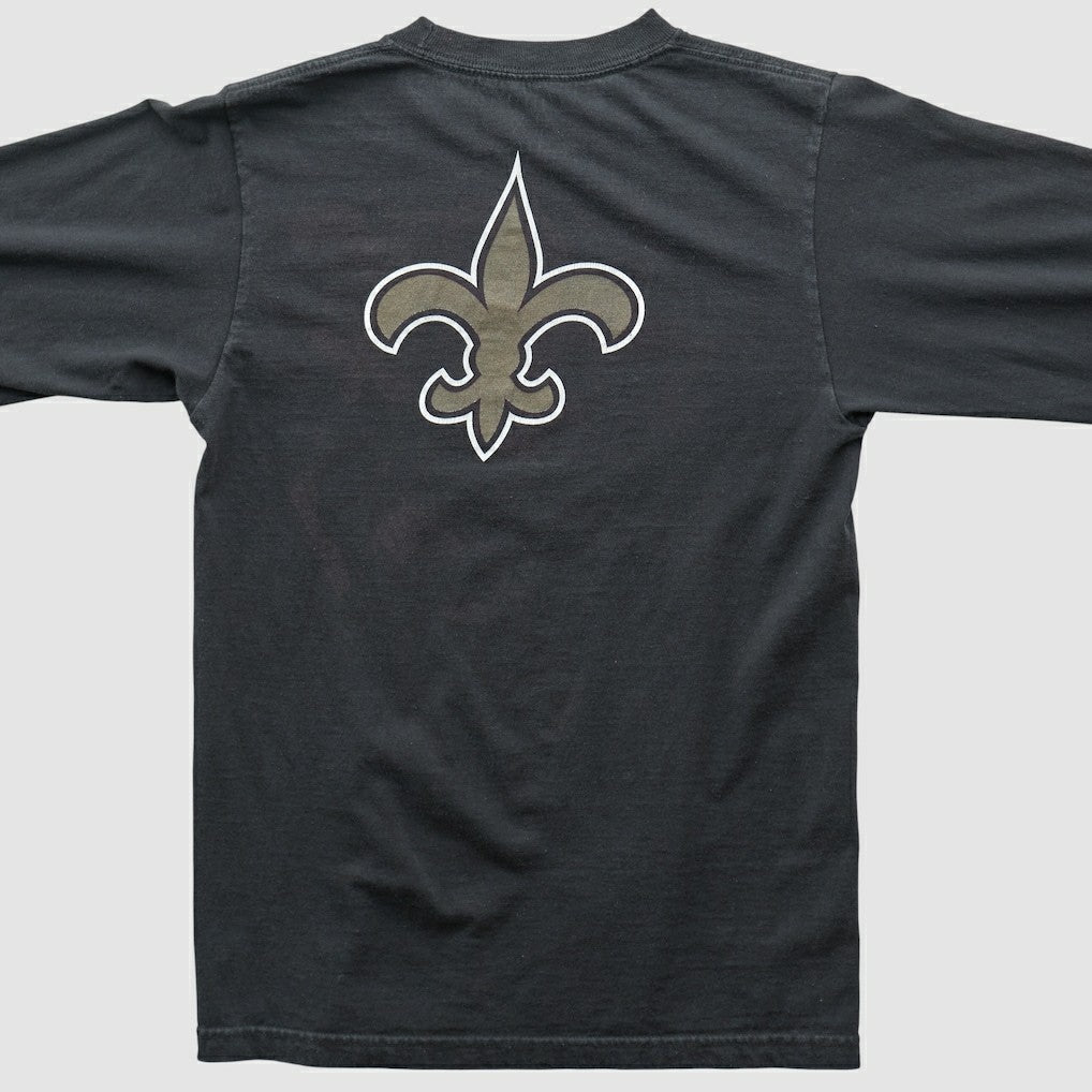 New Orleans Saints Reebok 2000s Long Sleeve T-shirt Black Vintage - Fanatics