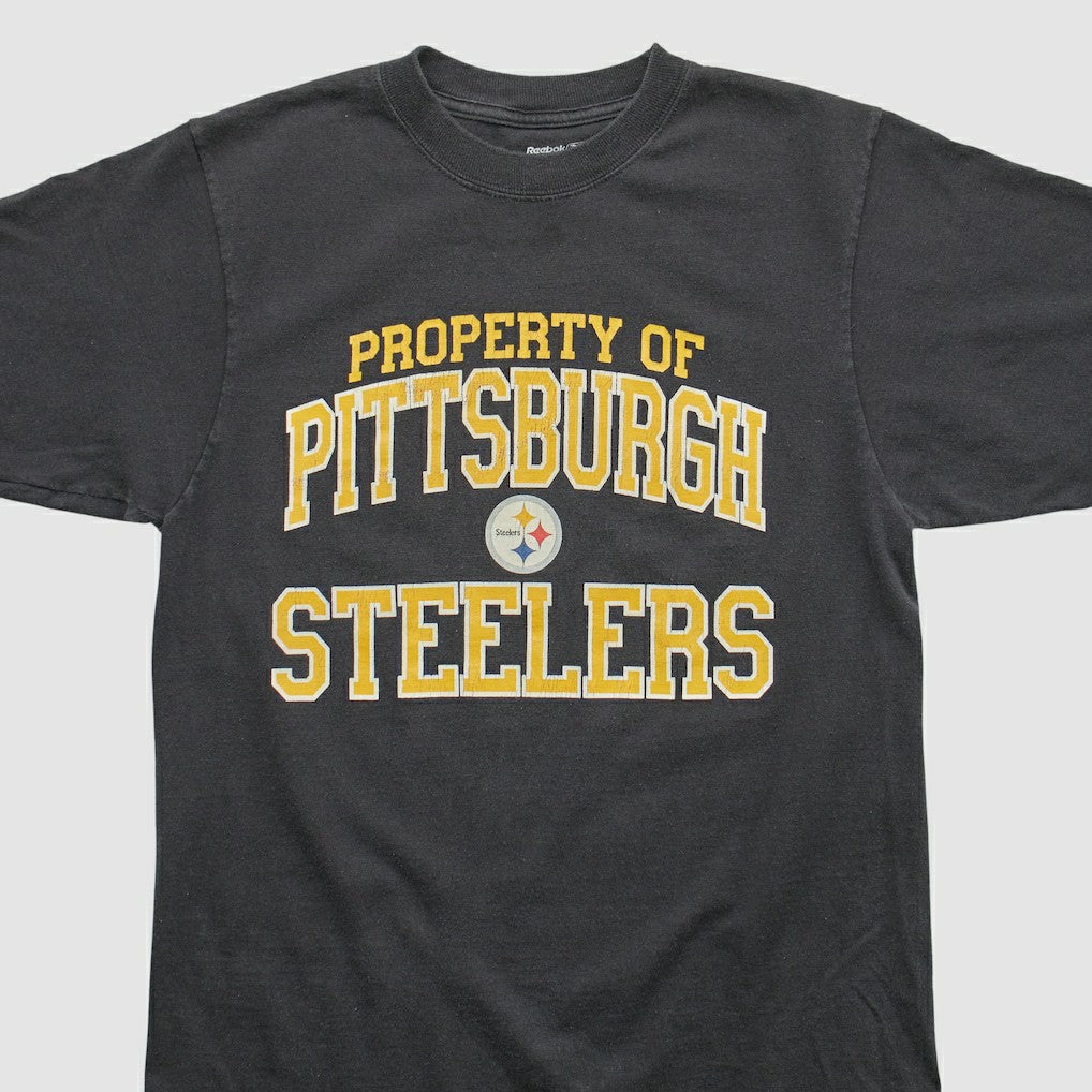 Pittsburgh Steelers Reebok 2000s T-shirt Black Vintage - Fanatics