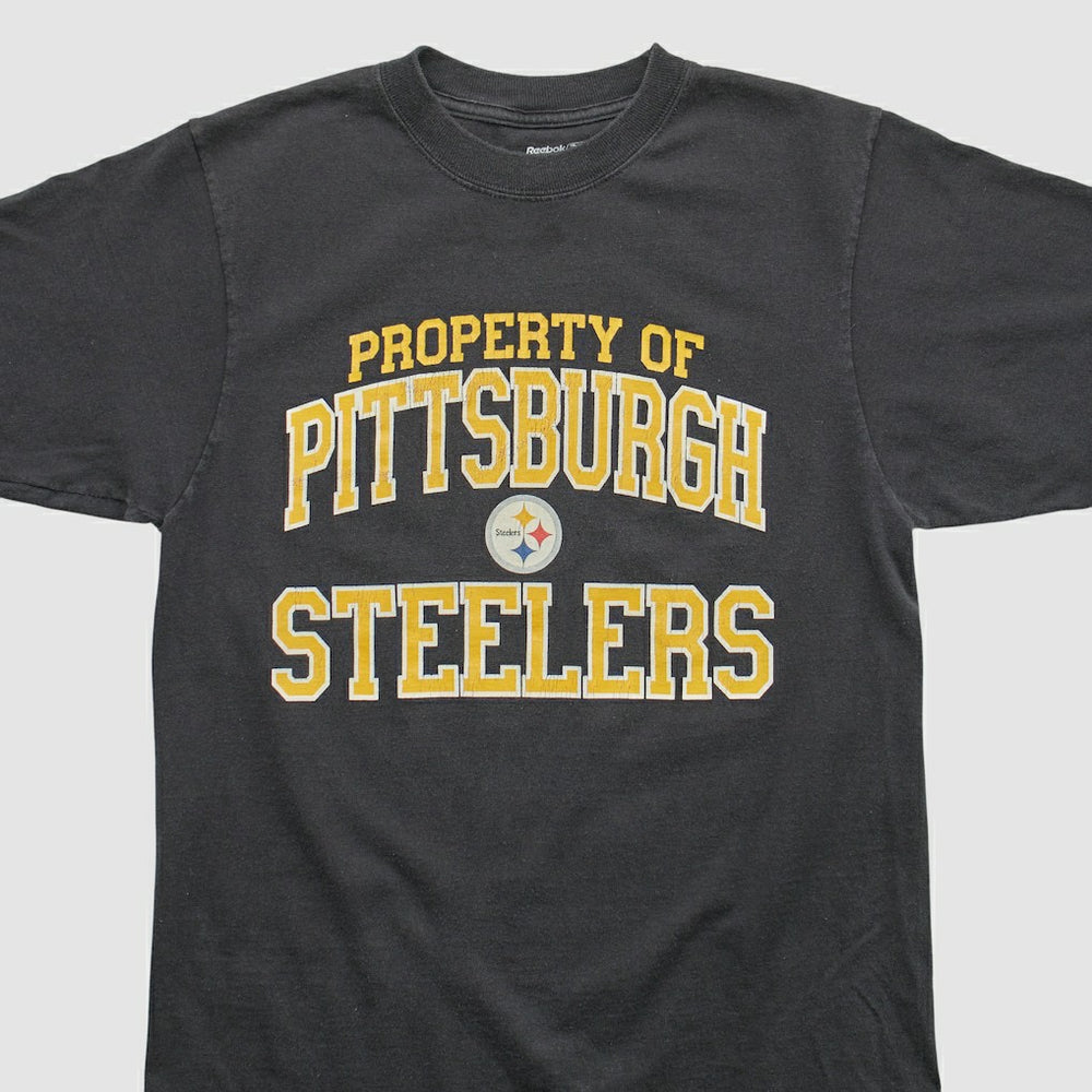 Pittsburgh Steelers Reebok 2000s T-shirt Black Vintage - Fanatics