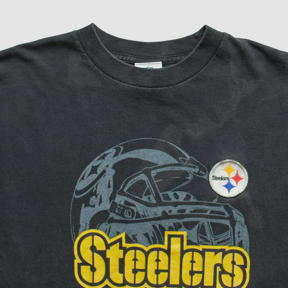 Pittsburgh Steelers NFL 2000s T-shirt Black Vintage - Fanatics