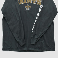 New Orleans Saints NFL 2000s Long Sleeve T-shirt Black Vintage - Fanatics