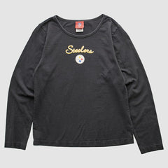 Pittsburgh Steelers NFL 2000s Long Sleeve T-shirt Black Vintage - Fanatics