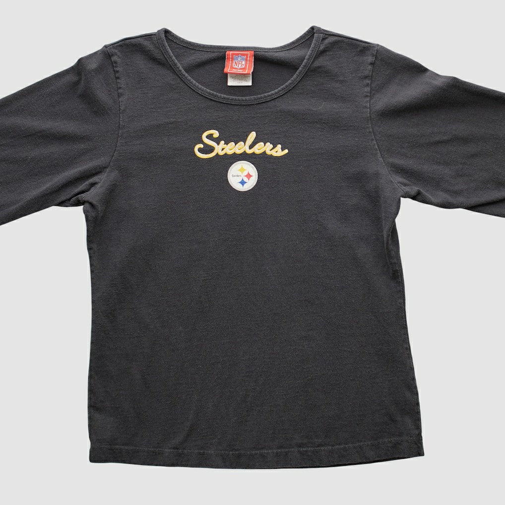 Pittsburgh Steelers NFL 2000s Long Sleeve T-shirt Black Vintage - Fanatics