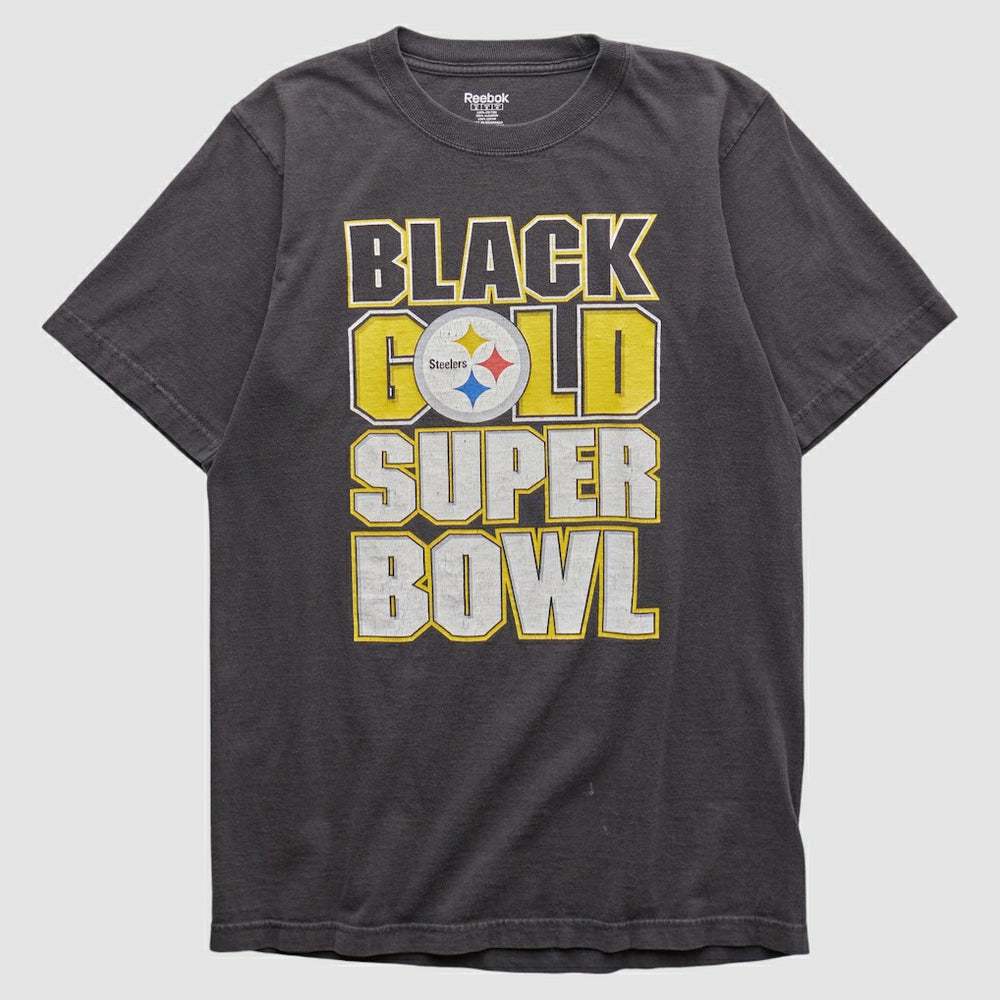 Pittsburgh Steelers Reebok 2000s T-shirt Black Vintage - Fanatics