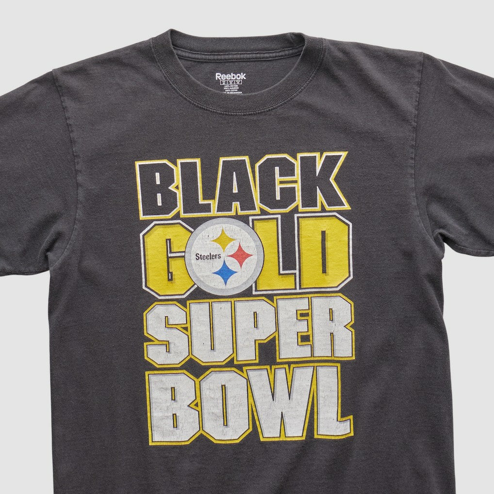 Pittsburgh Steelers Reebok 2000s T-shirt Black Vintage - Fanatics