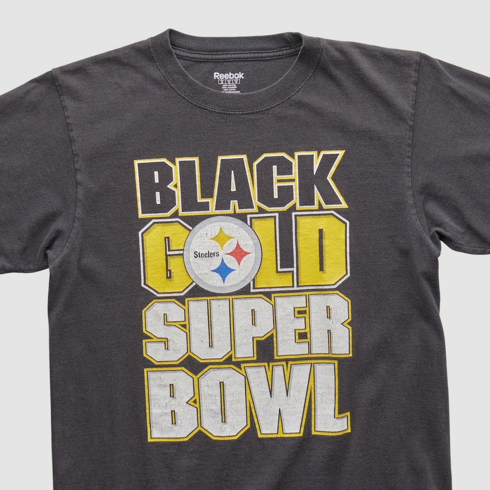 Pittsburgh Steelers Reebok 2000s T-shirt Black Vintage - Fanatics