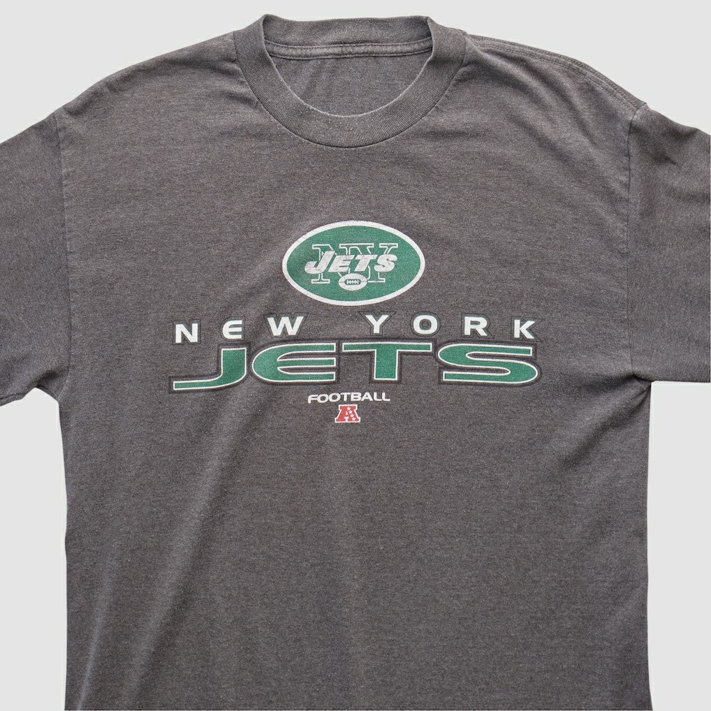 New York Jets 2010s Long Sleeve T-shirt Dark Heather Gray Vintage - Fanatics