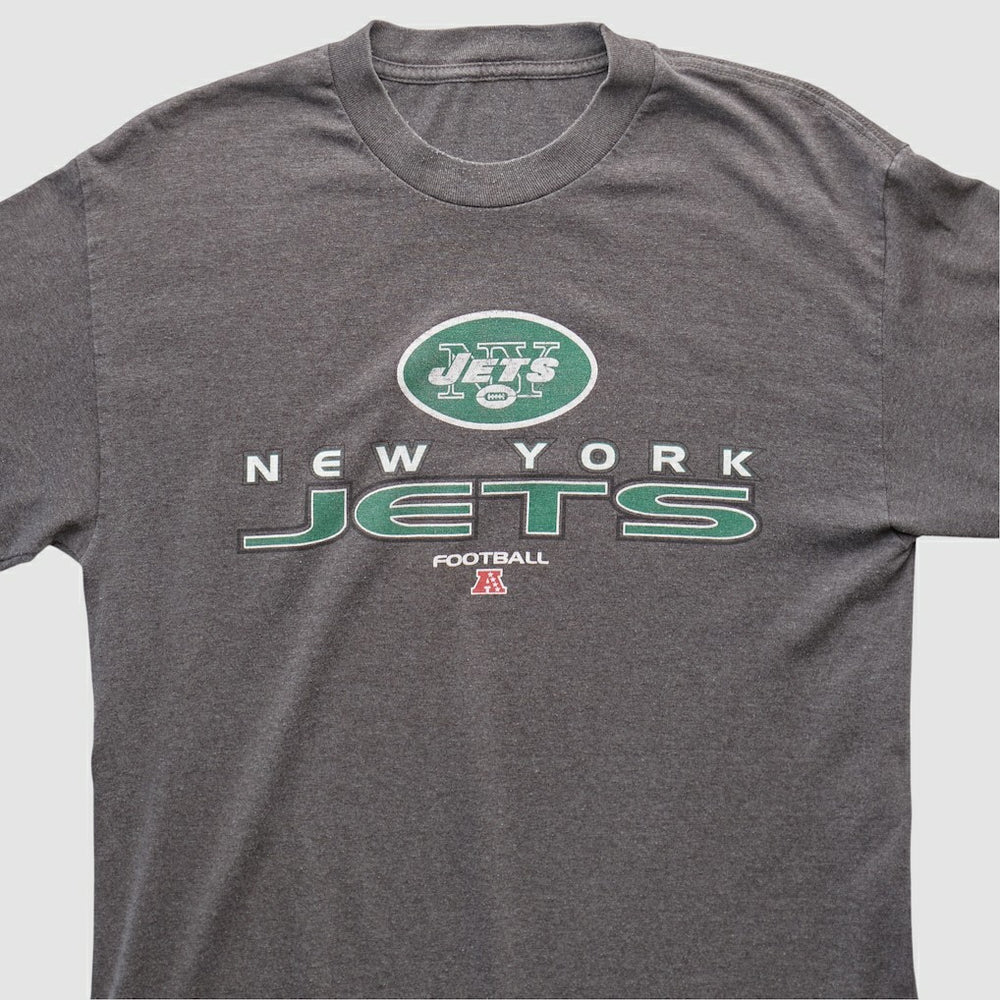 New York Jets 2010s Long Sleeve T-shirt Dark Heather Gray Vintage - Fanatics