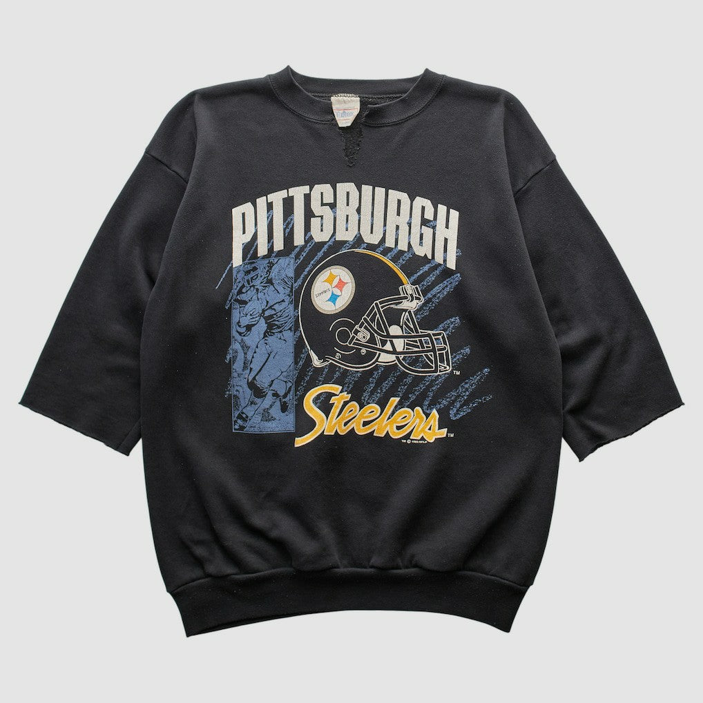 Pittsburgh Steelers Tultex 1992 Pullover Sweatshirt Black Vintage - Fanatics