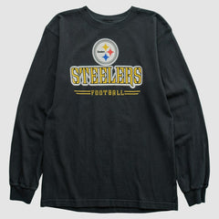 Pittsburgh Steelers Reebok 2000s Long Sleeve T-shirt Black Vintage - Fanatics