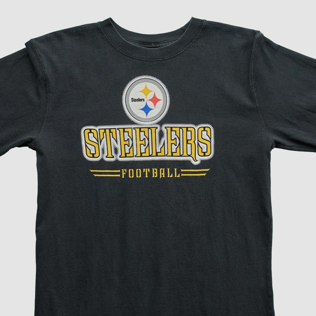Pittsburgh Steelers Reebok 2000s Long Sleeve T-shirt Black Vintage - Fanatics