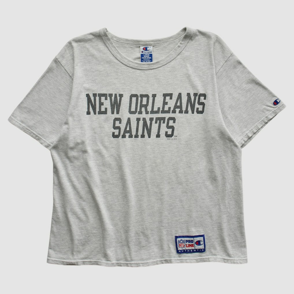 New Orleans Saints Champion 1994 T-shirt Heather Gray Vintage - Fanatics