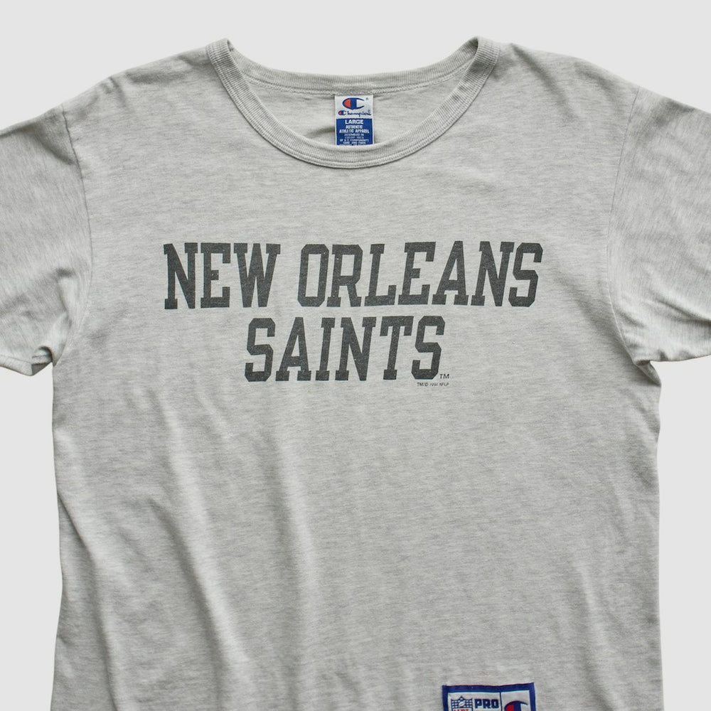 New Orleans Saints Champion 1994 T-shirt Heather Gray Vintage - Fanatics