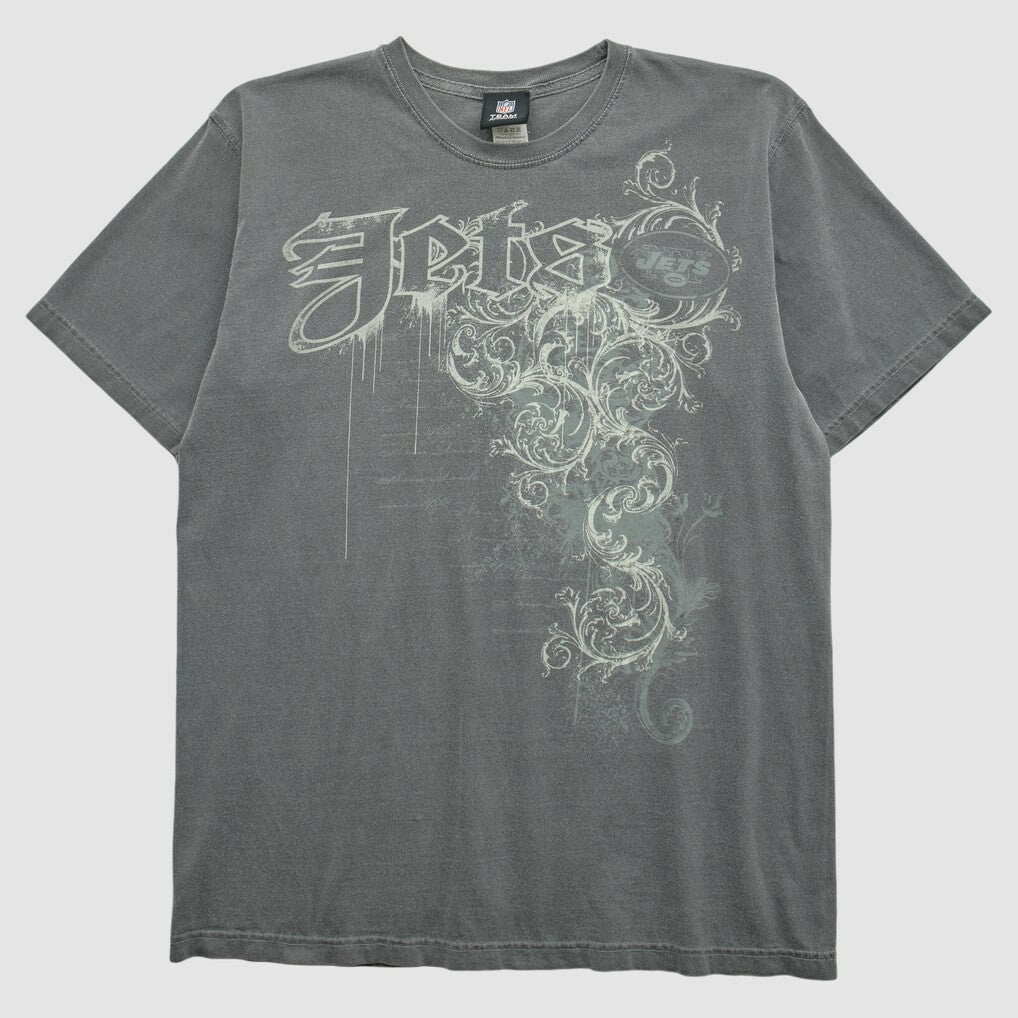 New York Jets NFL 2010s T-shirt Charcoal Vintage - Fanatics