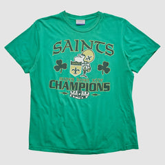 New Orleans Saints Reebok 2010 T-shirt Green Vintage - Fanatics