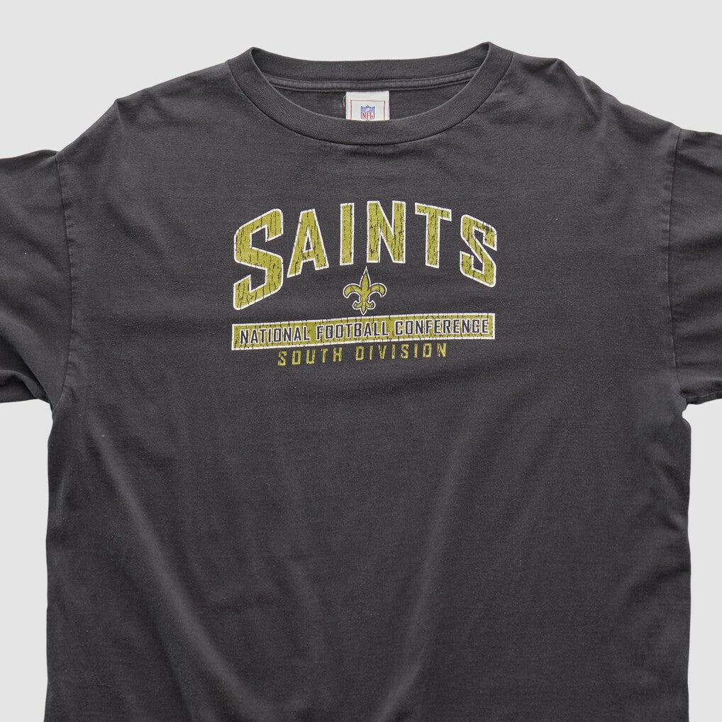 New Orleans Saints NFL 2000s Long Sleeve T-shirt Charcoal Vintage - Fanatics