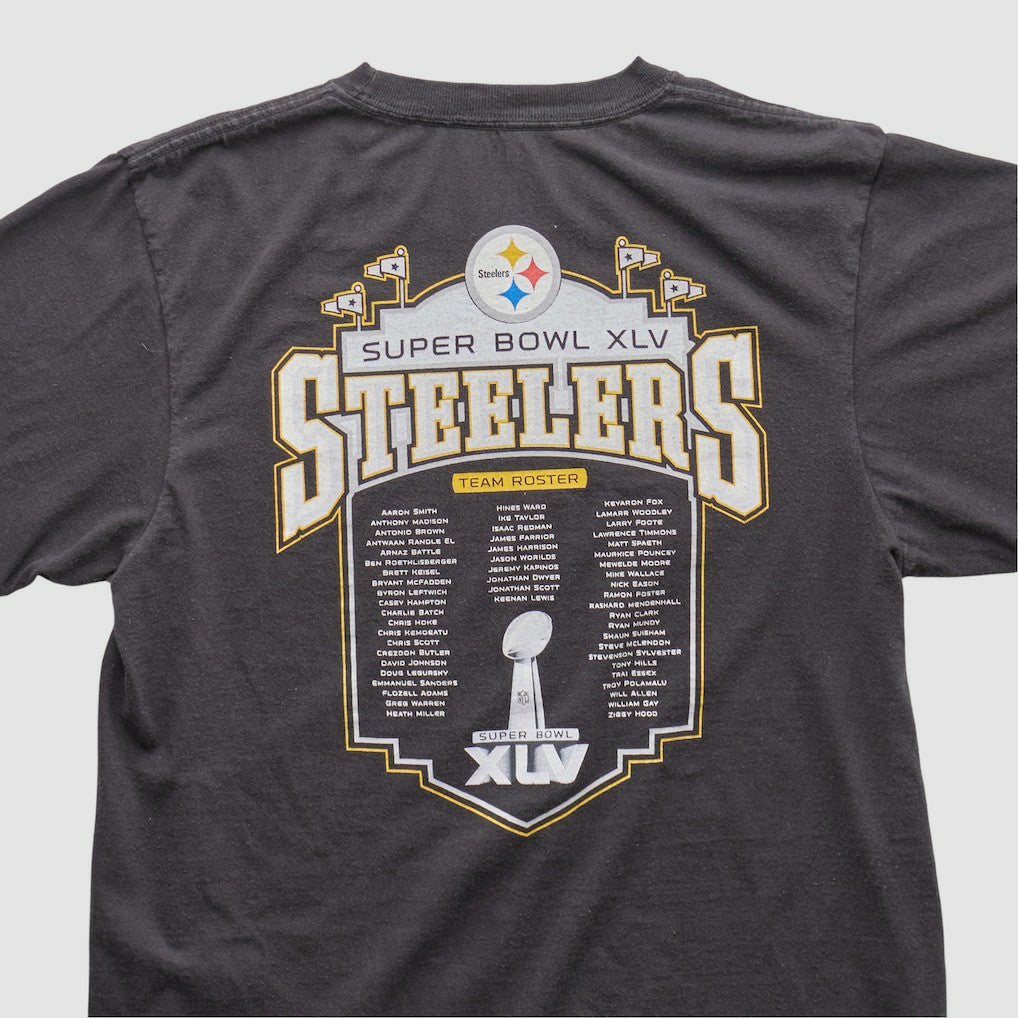 Pittsburgh Steelers Reebok 2011 T-shirt Charcoal Vintage - Fanatics