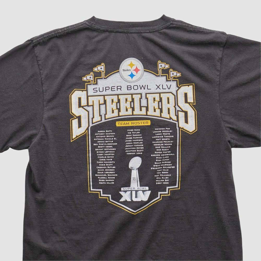 Pittsburgh Steelers Reebok 2011 T-shirt Charcoal Vintage - Fanatics