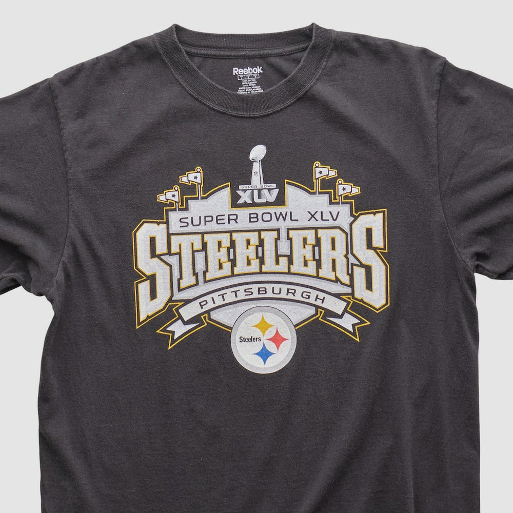 Pittsburgh Steelers Reebok 2011 T-shirt Charcoal Vintage - Fanatics