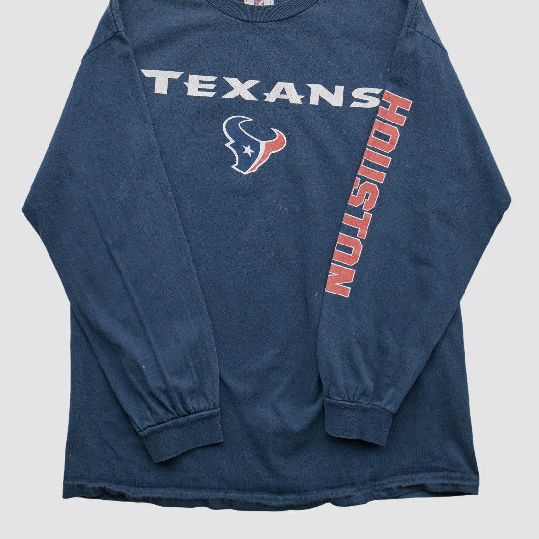 Houston Texans NFL 2000s Long Sleeve T-shirt Navy Vintage - Fanatics