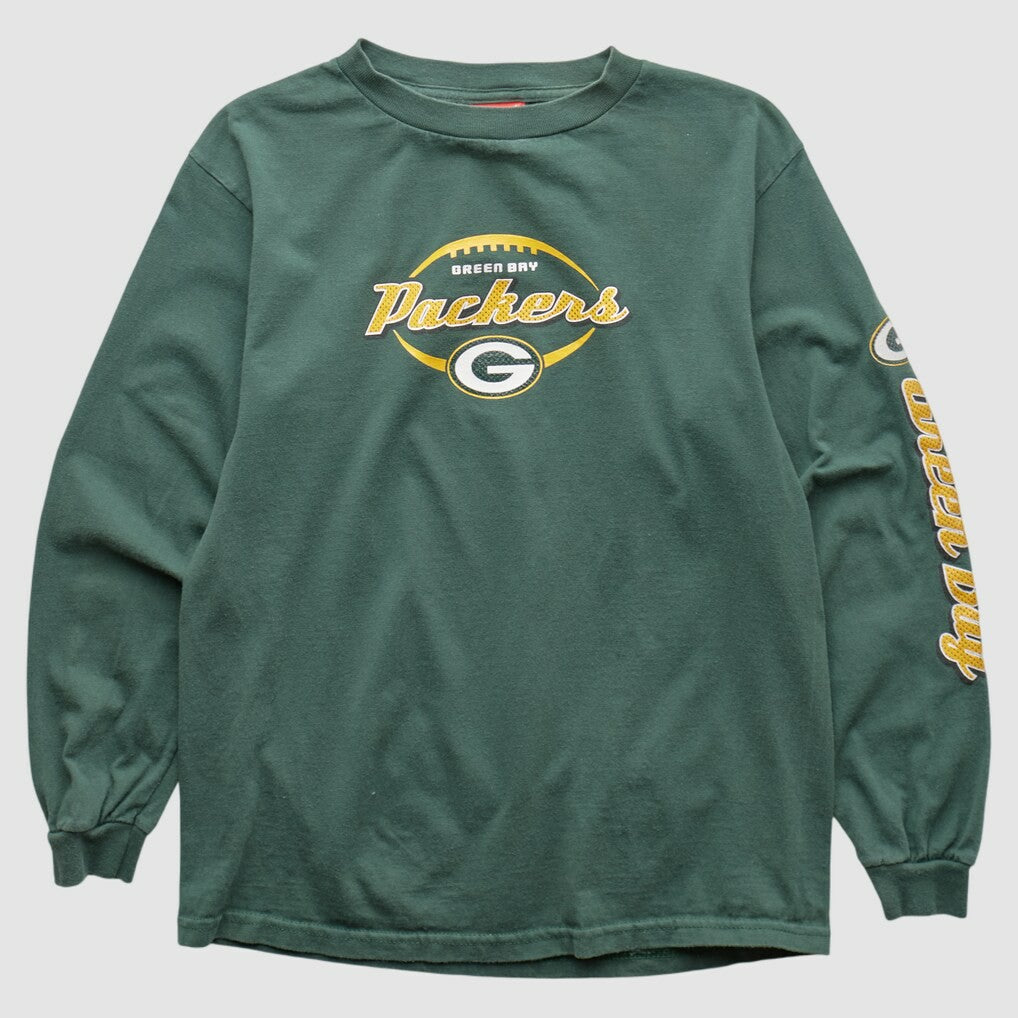 Green Bay Packers NFL 2000s Long Sleeve T-shirt Green Vintage - Fanatics