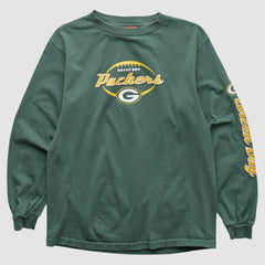 Green Bay Packers NFL 2000s Long Sleeve T-shirt Green Vintage - Fanatics