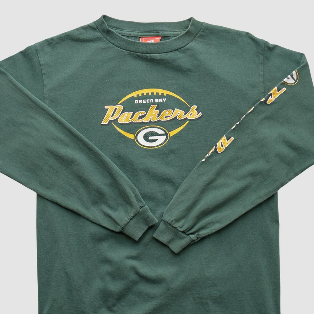 Green Bay Packers NFL 2000s Long Sleeve T-shirt Green Vintage - Fanatics