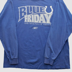 Indianapolis Colts Reebok 2000s Long Sleeve T-shirt Blue Vintage - Fanatics