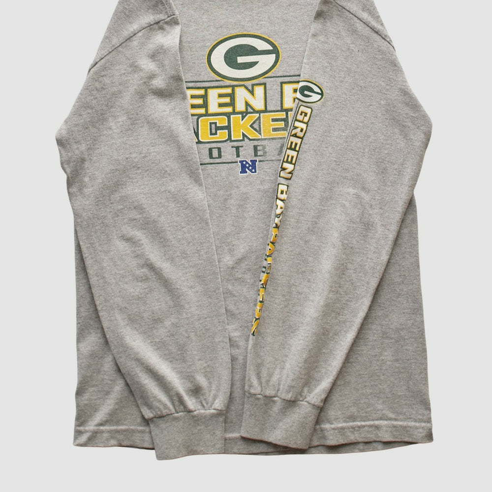Green Bay Packers NFL 2010s Long Sleeve T-shirt Heather Gray Vintage - Fanatics