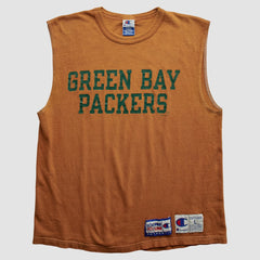 Green Bay Packers Champion 90s Tank Brown Vintage - Fanatics