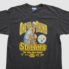 Pittsburgh Steelers Reebok 2000s T-shirt Black Vintage - Fanatics