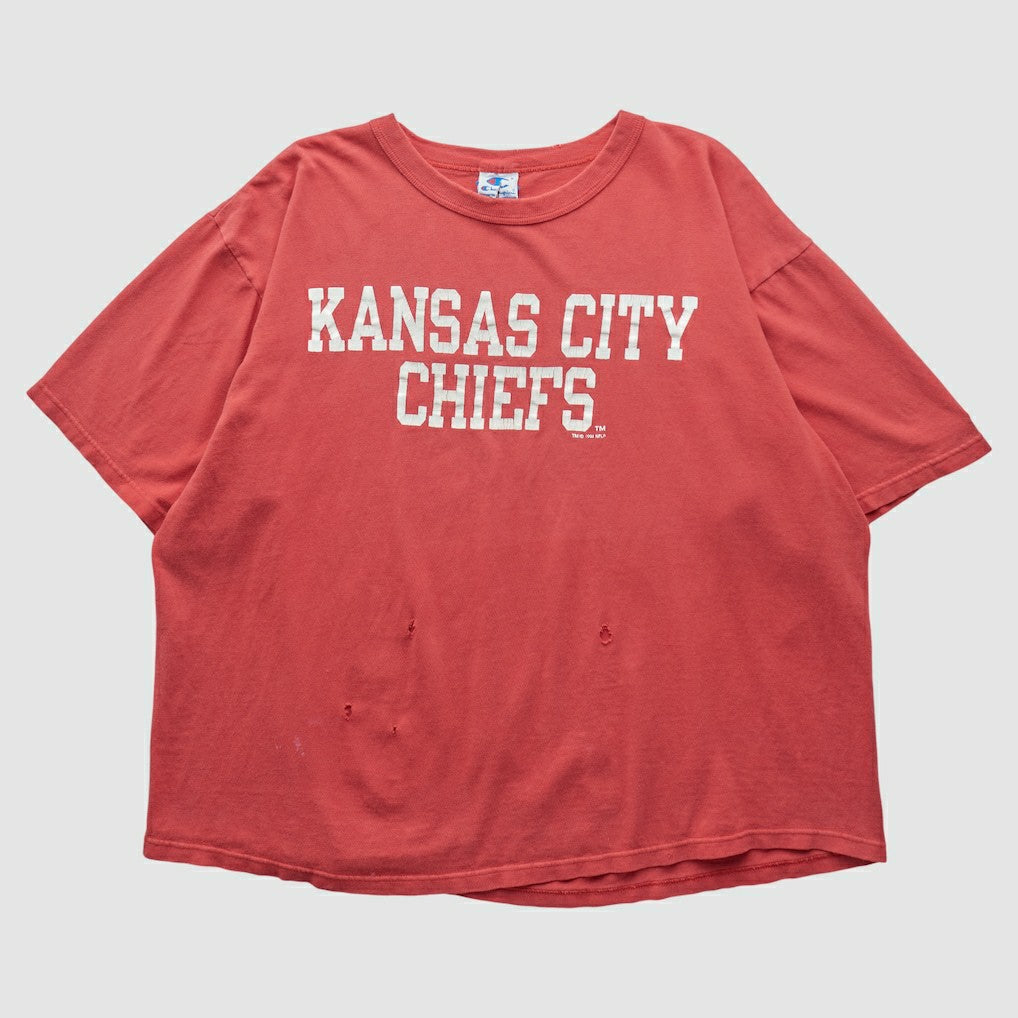 Kansas City Chiefs Champion 90s T-shirt Red Vintage - Fanatics