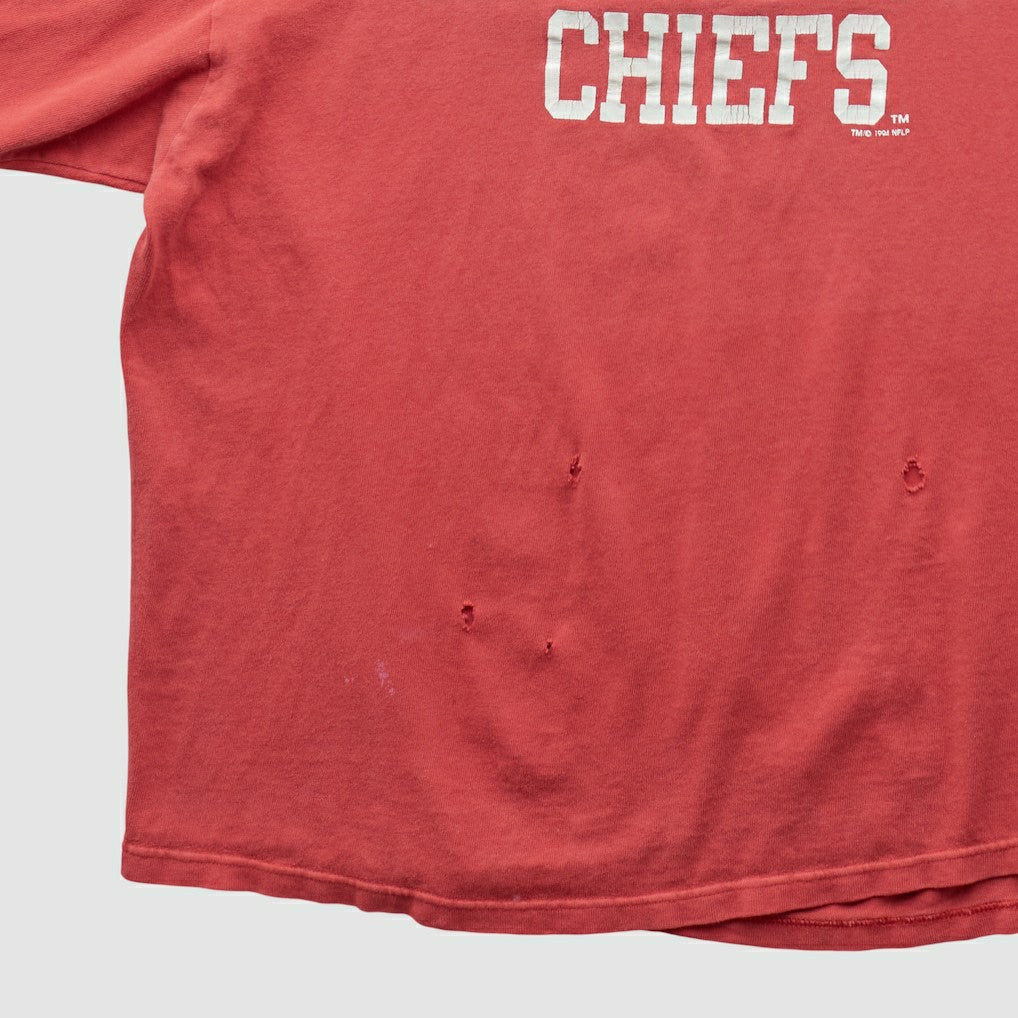 Kansas City Chiefs Champion 90s T-shirt Red Vintage - Fanatics