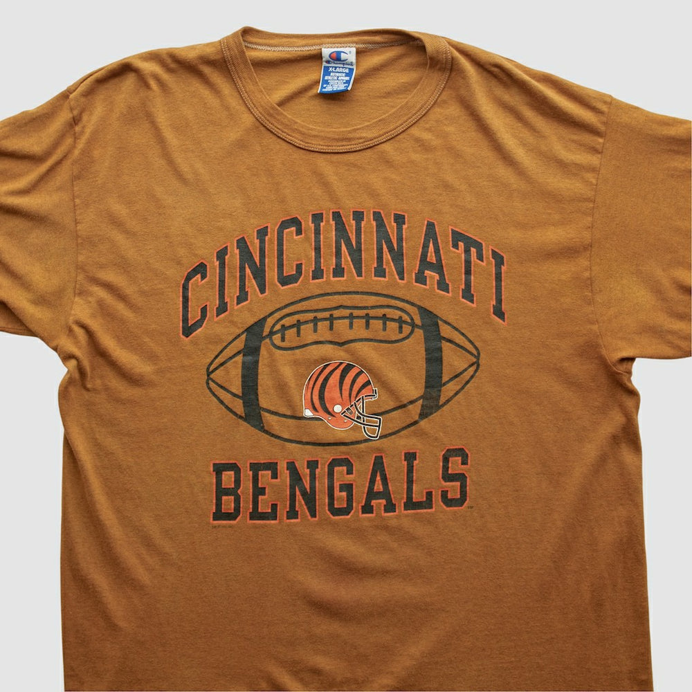 Cincinnati Bengals Champion 90s T-shirt Brown Vintage - Fanatics