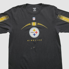 Pittsburgh Steelers Reebok 2000s T-shirt Black Vintage - Fanatics