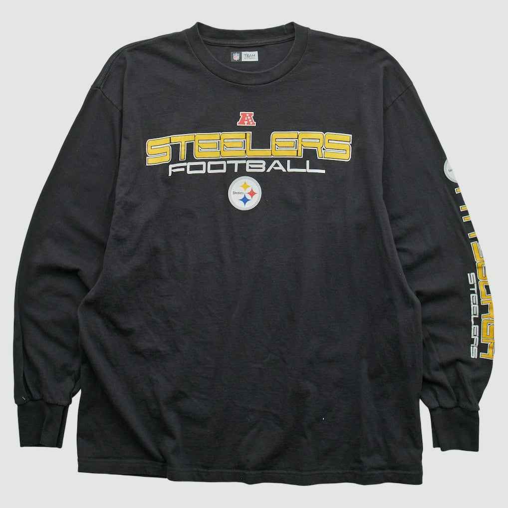 Pittsburgh Steelers NFL 2010s Long Sleeve T-shirt Black Vintage - Fanatics
