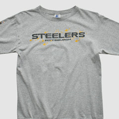 Pittsburgh Steelers Starter 90s Long Sleeve T-shirt Heather Gray Vintage - Fanatics