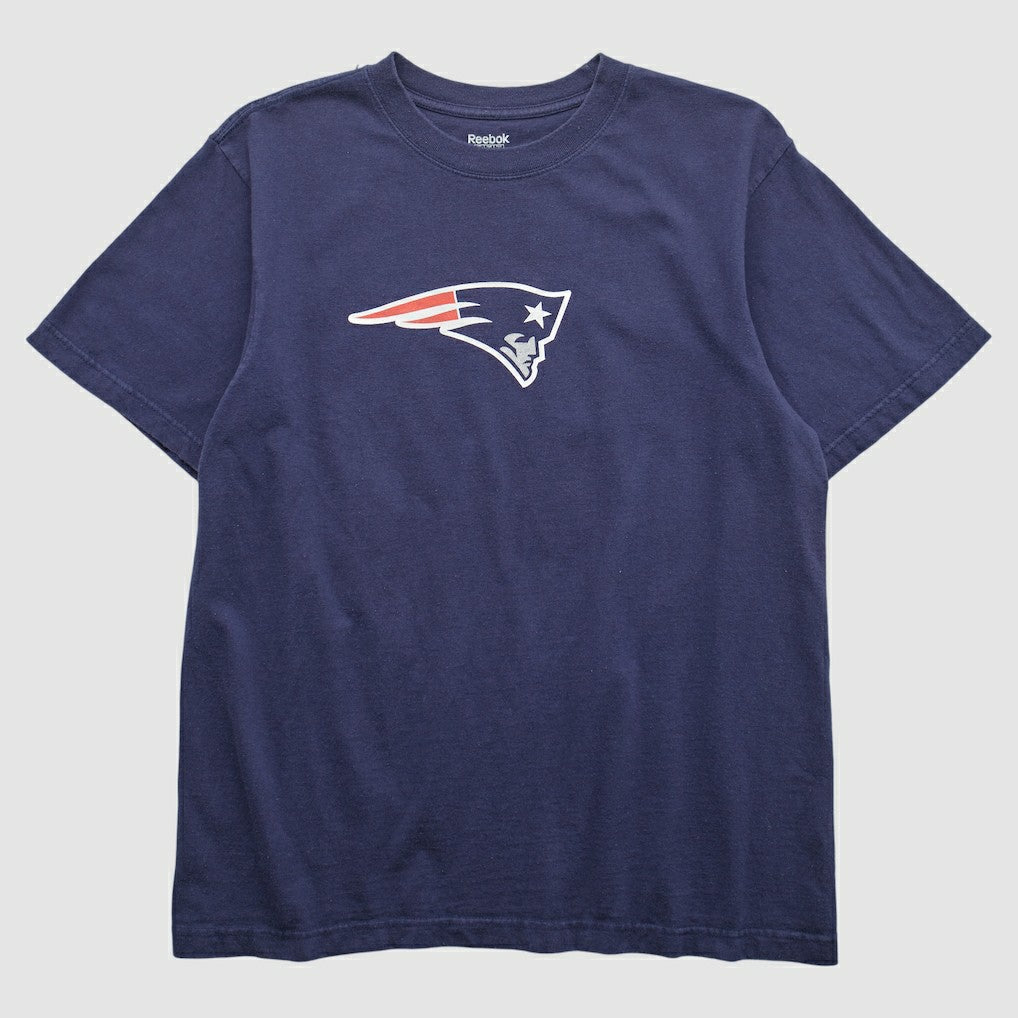 New England Patriots Reebok 2000s T-shirt Navy Vintage - Fanatics