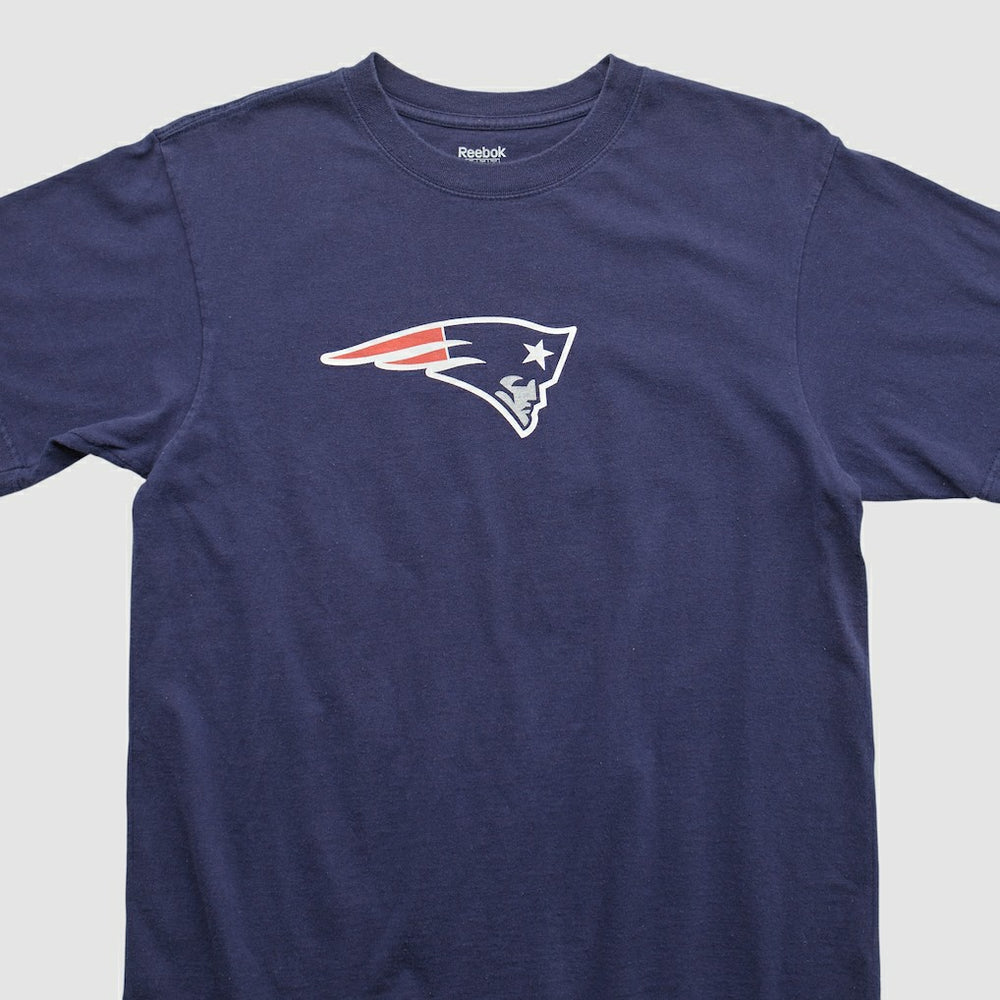 New England Patriots Reebok 2000s T-shirt Navy Vintage - Fanatics