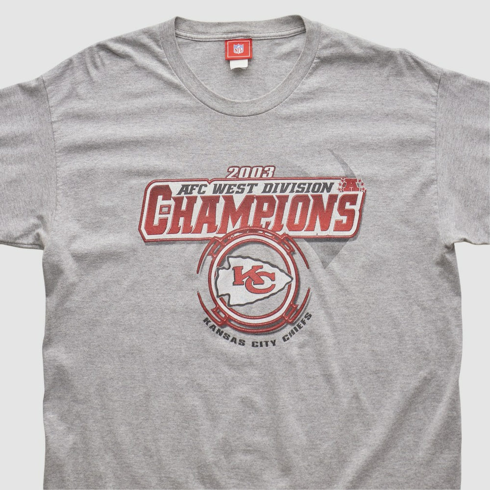 Kansas City Chiefs NFL 2003 Long Sleeve T-shirt Heather Gray Vintage - Fanatics