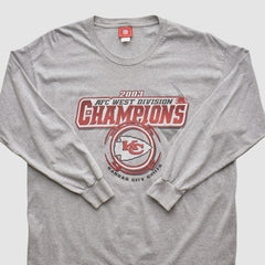 Kansas City Chiefs NFL 2003 Long Sleeve T-shirt Heather Gray Vintage - Fanatics
