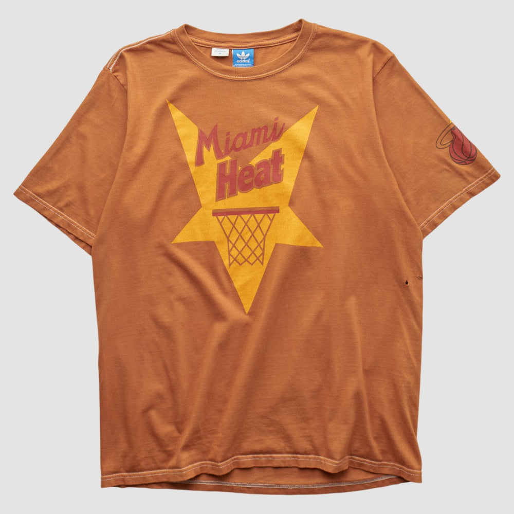 Adidas - Miami Heat 2010s T-shirt - Orange Vintage