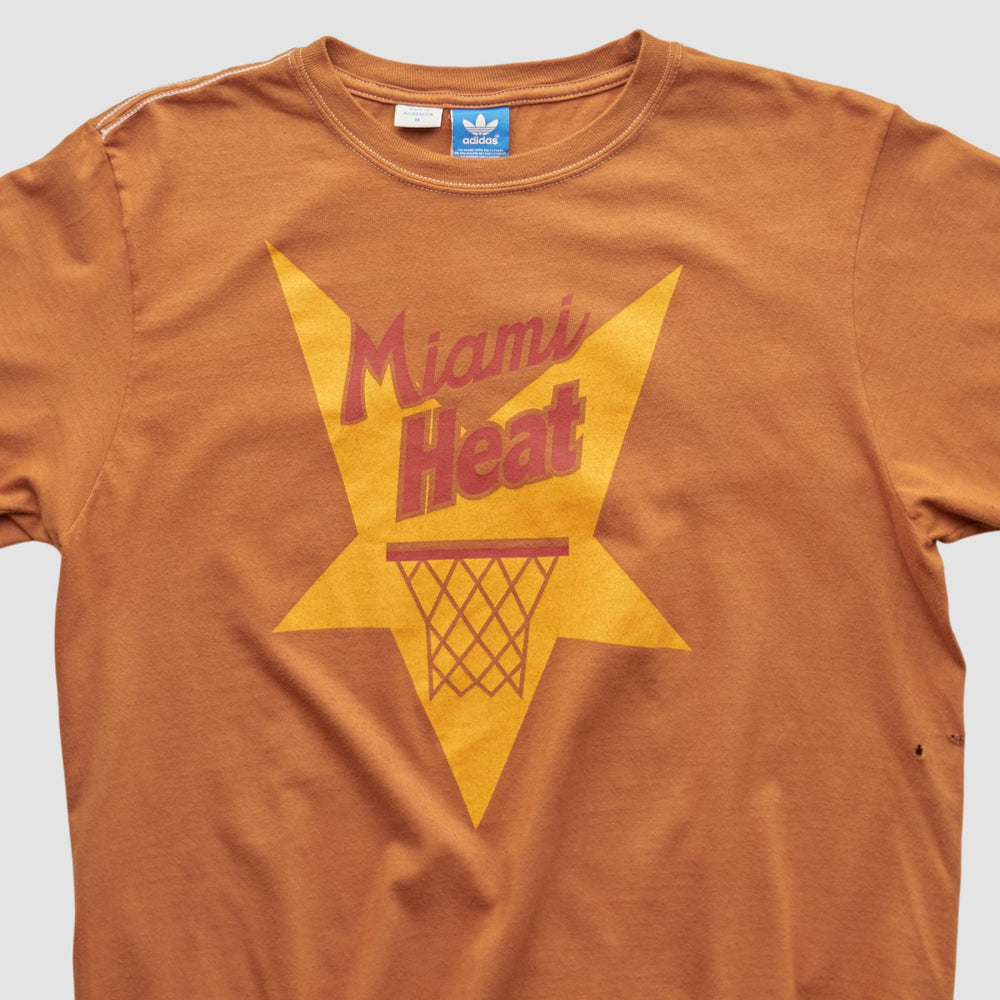 Adidas - Miami Heat 2010s T-shirt - Orange Vintage